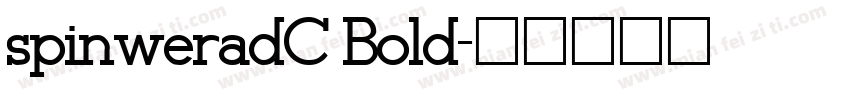 spinweradC Bold字体转换